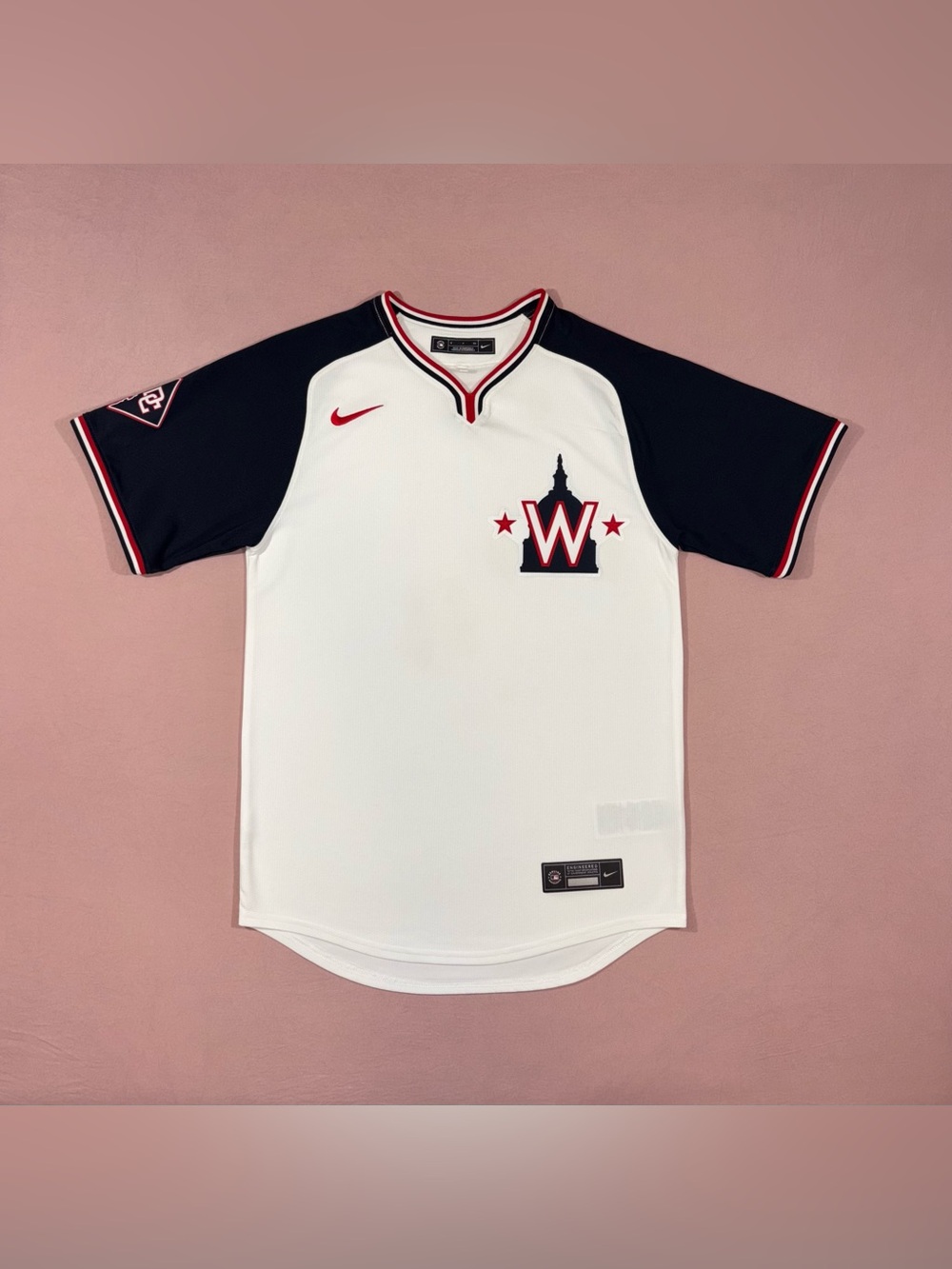 Men’s Nike Washington Nationals MLB Jersey White Size SMALL